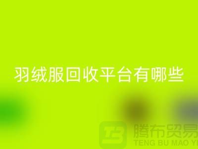 羽绒服回收平台有哪些公司或者品牌-上海腾布贸易有限公司