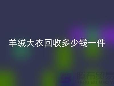 真貂皮大衣回收-羊绒大衣回收多少钱一件-库存服装回收平台