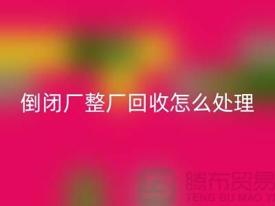 倒闭厂整厂回收怎么处理好？-上海腾布贸易-为您指路