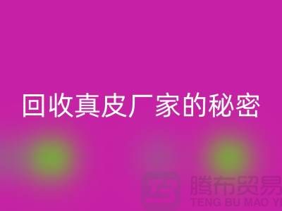 回收真皮厂家的秘密：打造环保时尚的循环经济