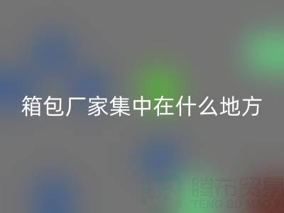 箱包厂家集中在什么地方生产加工和发货销售——库存箱包回收网