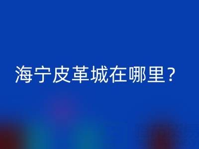 海宁皮革城在哪里？求详细地址？